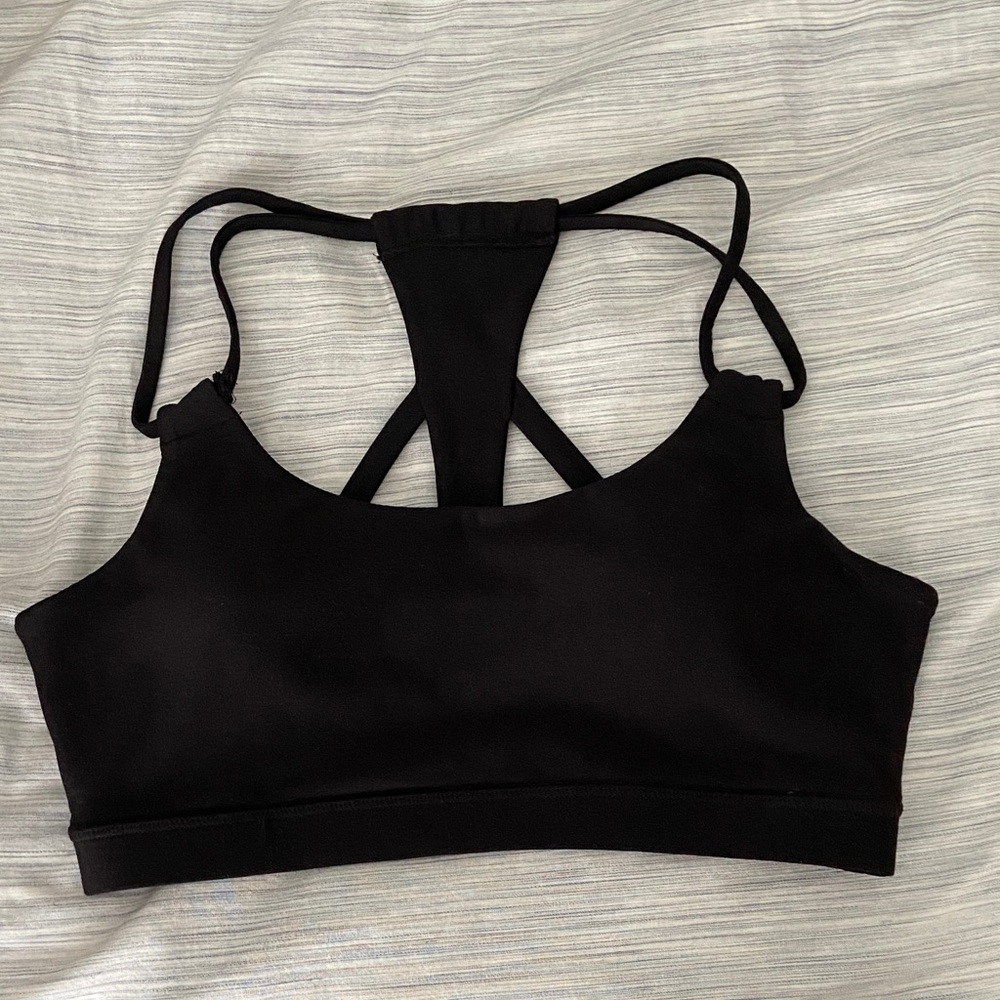 Mondetta Black Strappy Racerback Sports Bra